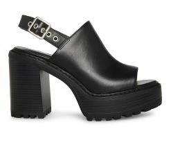 Outlet 👍 Women's Madden Girl Kellin 👗 Dress 🩴 Sandals Black ⭐