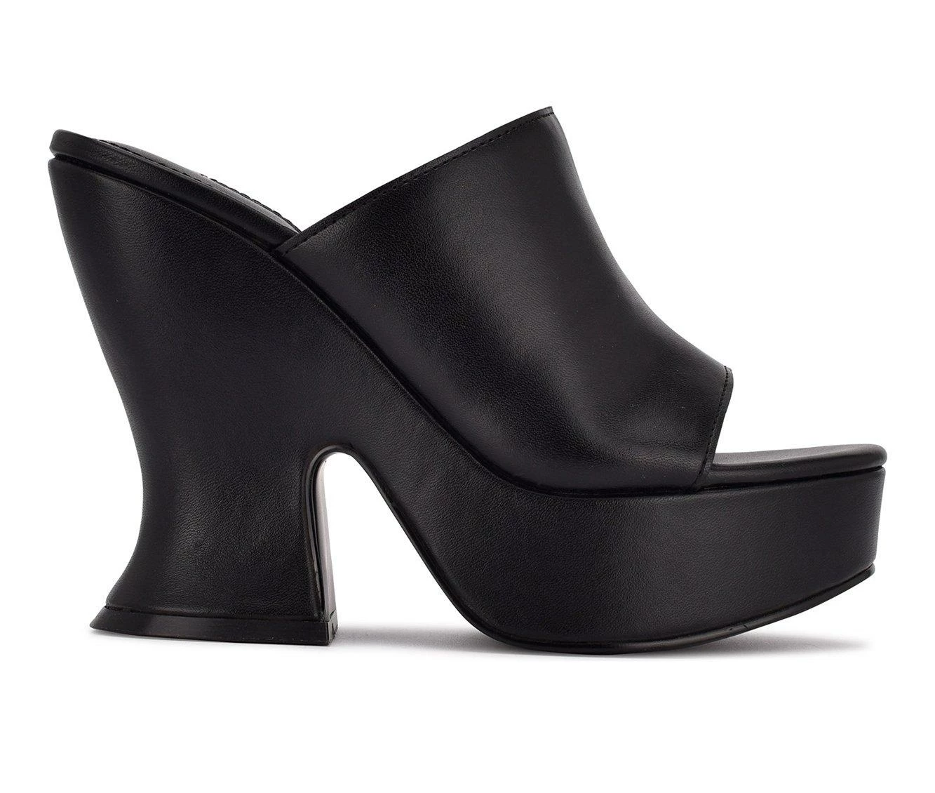 Coupon π₯° Women's Nine West Flower Platform π Dress π©΄ Sandals Black π