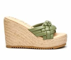 Best deal 🎉 Women's Beach By Matisse Sasha Platform Wedges Sage 🛒