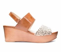 New π₯° Women's CL By Laundry Christel Wedges Nude/Camel π