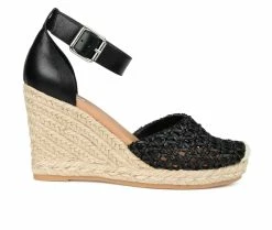 Brand new 🤩 Women's Journee Collection Sierra Espadrille Wedges Black 🎁