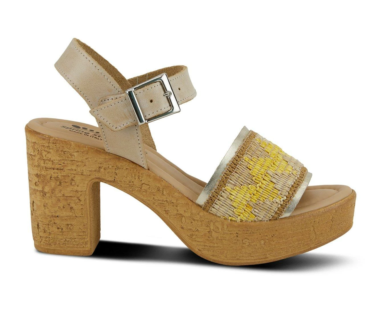 Discount β€οΈ Women's SPRING STEP Tiada Platform π Dress π©΄ Sandals Beige Multi βοΈ