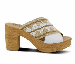 Best Pirce 🛒 Women's SPRING STEP Tribeca 👗 Dress 🩴 Sandals White Multi ⌛