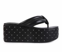 Budget 🤩 Women's London Rag Cupcake Wedges Black 🥰