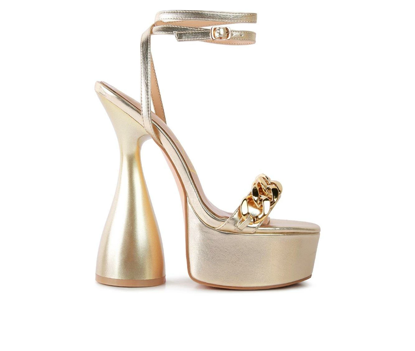 Discount π Women's London Rag Big Bash Platform π Dress π©΄ Sandals Gold π