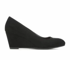 Best reviews of 👍 Women's Solanz Trudie Wedges Black Lamy 🤩