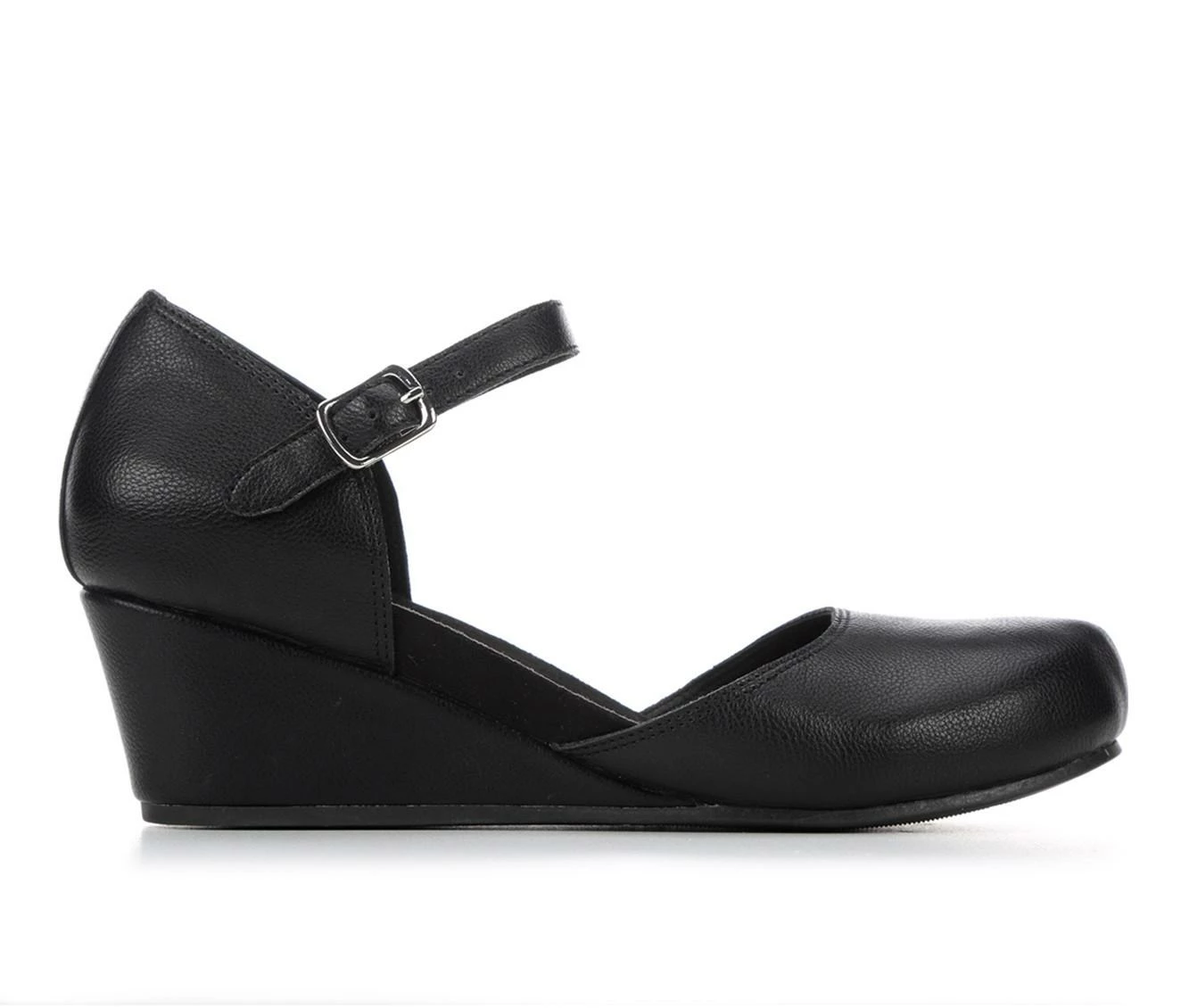 Promo π€© Women's Vintage 7 Eight Finley Wedges Black 𧨠- Image 2