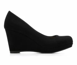 Budget 🎁 Women's Y-Not Thomas Wedges Black Nub 🧨