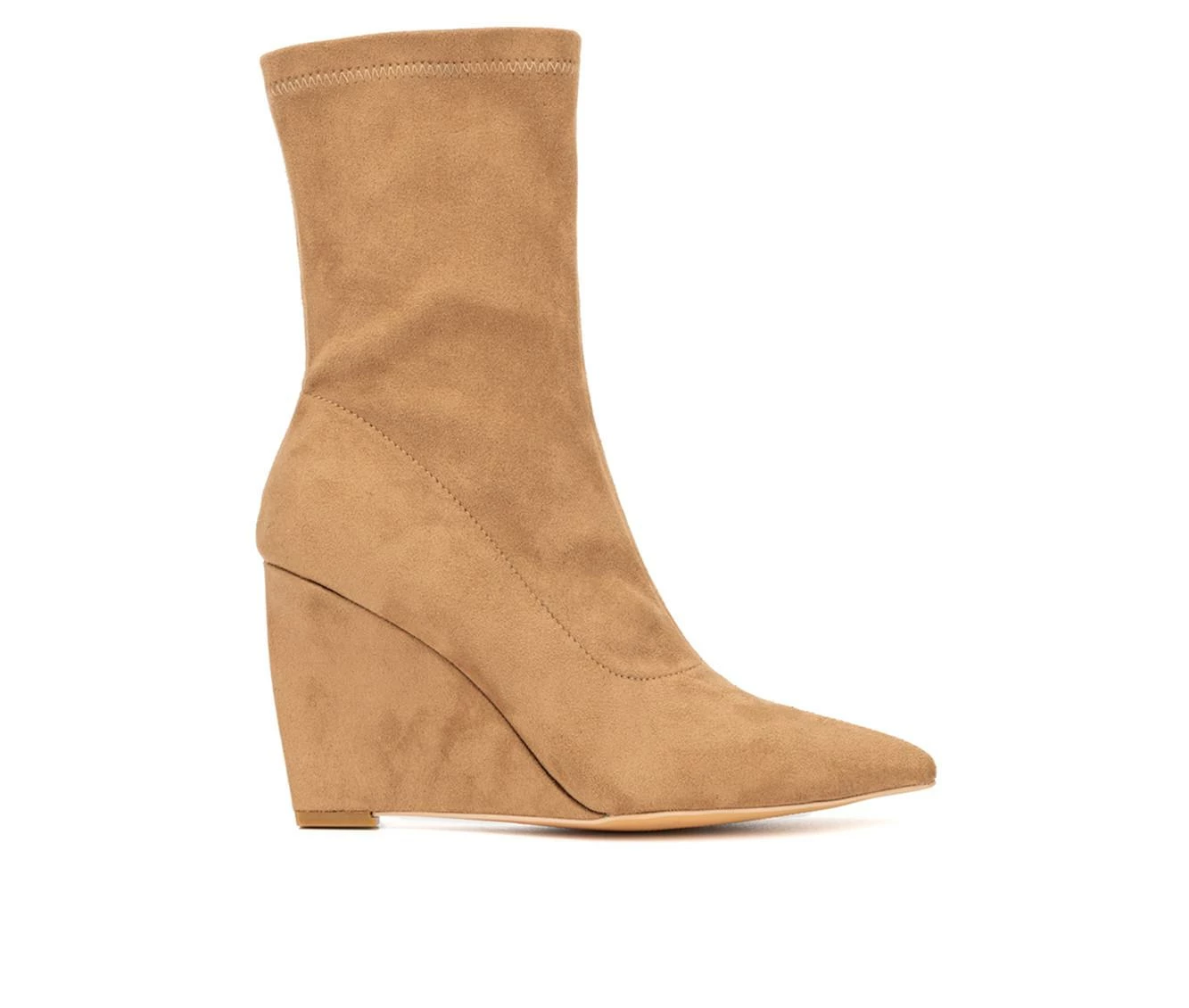 Outlet β Women's New York And Company Odette Wedge Booties Nude π - Image 2