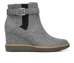 Best reviews of ❤️ Women's Dr. Scholls Jacinda Wedge Booties Grey Flannel 🔥