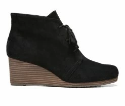 Best deal 💯 Women's Dr. Scholls Dakota Wedge Booties Black Fabric 👍