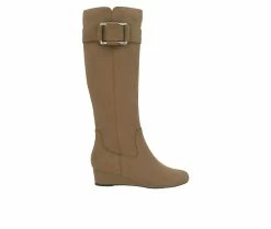 Cheapest ⭐ Women's Impo Genia Knee High Wedge 🥾 Boots Hummus ❤️