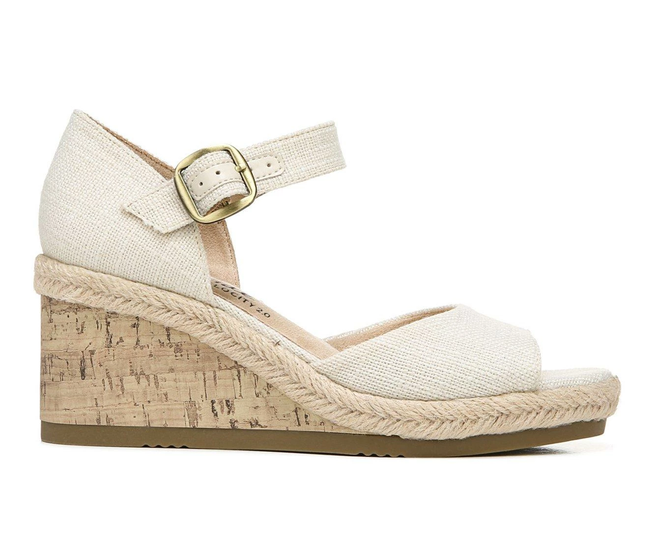 Hot Sale ๐ Women's LifeStride Go For It Sustainable Wedge ๐ฉด Sandals Cream ๐