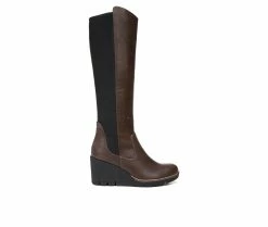 Budget 🌟 Women's Dr. Scholls Lindy Knee High Wedge 🥾 Boots Fudge Brown ✨