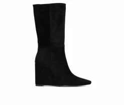 Brand new 🧨 Women's Gabrielle Union Leticia Knee High Wedge 🥾 Boots Black 🥰