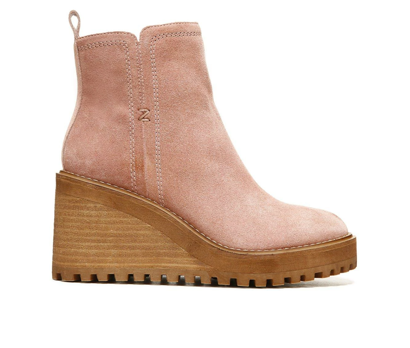 Wholesale π― Women's Zodiac Julie Wedge Ankle Booties Nougat Pink π 4 Wholesale π― Women's Zodiac Julie Wedge Ankle Booties Nougat Pink π - Image 2