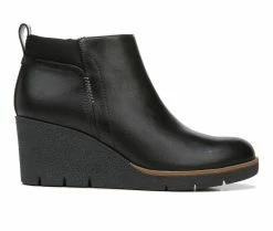 Wholesale 👏 Women's Dr. Scholls Berklie Wedge Booties Black Synthetic 😉
