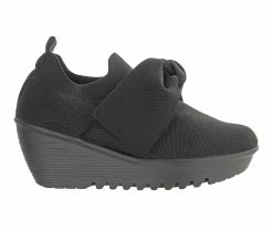 Discount 🤩 Women's Bernie Mev Lulia Serenity Wedge 👠 Heels Black 🎉