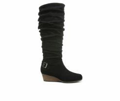 Hot Sale 👍 Women's Dr. Scholls Break Free Knee High 🥾 Boots Black 🔥