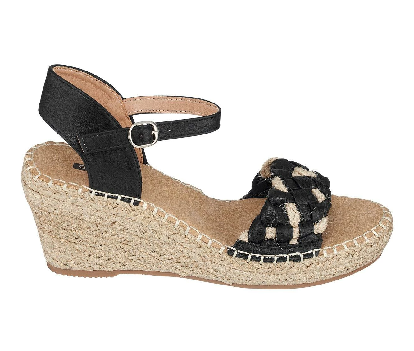 Wholesale π Women's GC π Shoes Cati Espadrille Wedge π©΄ Sandals Black π