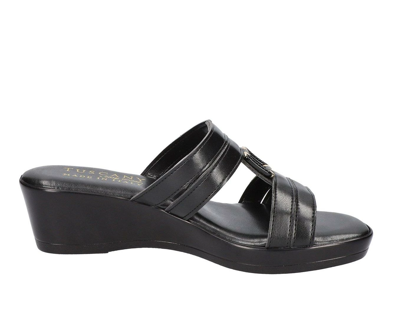 New β Women's TUSCANY BY EASY STREET Anzola Wedges Black π€© - Image 2