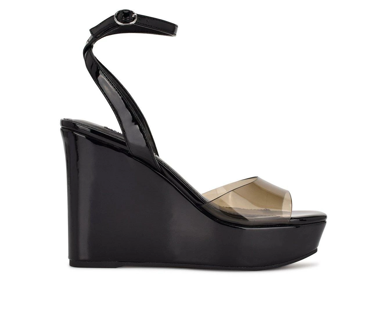 Best reviews of π― Women's Nine West Klear Wedge π©΄ Sandals Black β¨ - Image 2