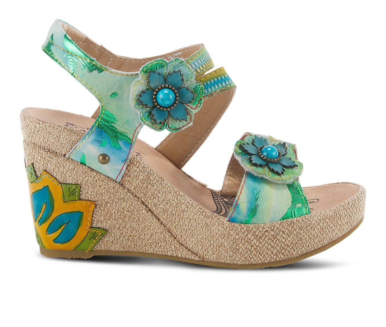 Wholesale π Women's L'Artiste Karnit Wedge π©΄ Sandals Mint Green π - Image 2