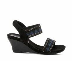 Budget ✨ Women's Patrizia Tribute Wedge 🩴 Sandals Black Multi 💯