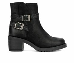 New 🤩 Women's Vintage Foundry Co Madison Heeled Booties Black 🛒