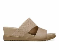 Coupon ✨ Women's Dr. Scholls Goldie Slide Wedge 🩴 Sandals Taupe Micro 👍