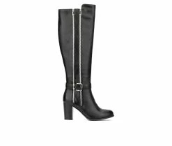 Flash Sale ✔️ Women's New York And Company Andrina Knee High Heeled 🥾 Boots Black ✨
