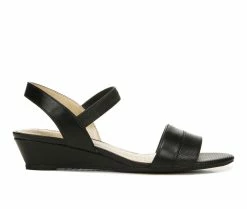 Cheapest 👍 Women's LifeStride Yuma Wedge 🩴 Sandals Black ✨
