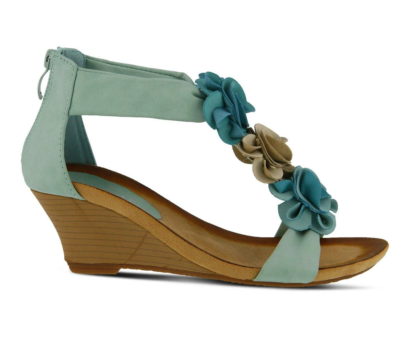 Best reviews of β€οΈ Women's Patrizia Harlequin Multi Wedge π©΄ Sandals Aqua π₯ - Image 2