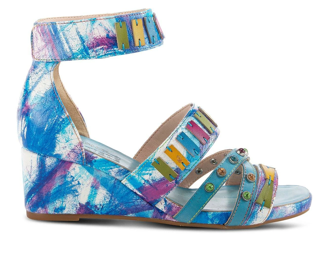 Flash Sale π Women's L'Artiste Tiffanita Wedges Turquoise Multi π