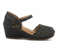Outlet 😉 Women's Patrizia Gennina Wedges Black ✔️