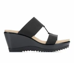 Wholesale 😍 Women's Anne Klein Reese Wedges Black 😉