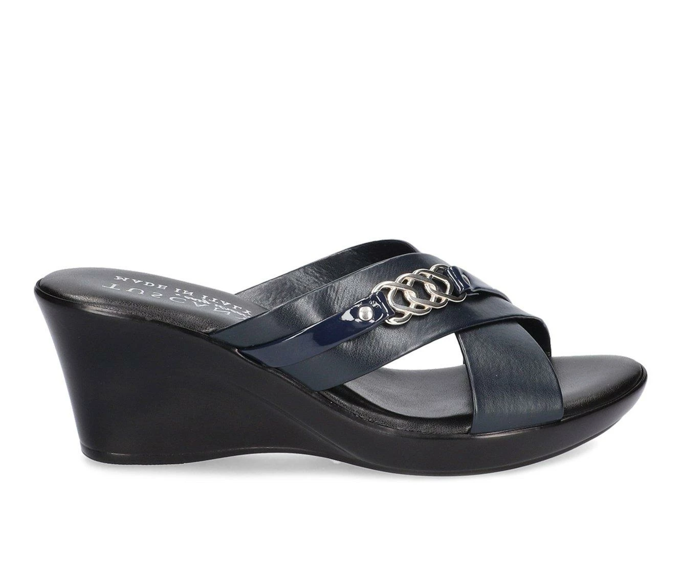 Buy π Women's TUSCANY BY EASY STREET Maggia Wedge π©΄ Sandals Navy π₯°