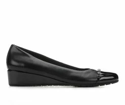 Best Pirce 💯 Women's Anne Klein Mimi Wedges Black 🔥