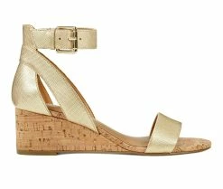 Cheapest ❤️ Women's Aerosoles Willowbrook Wedges Gold Metallic 😉