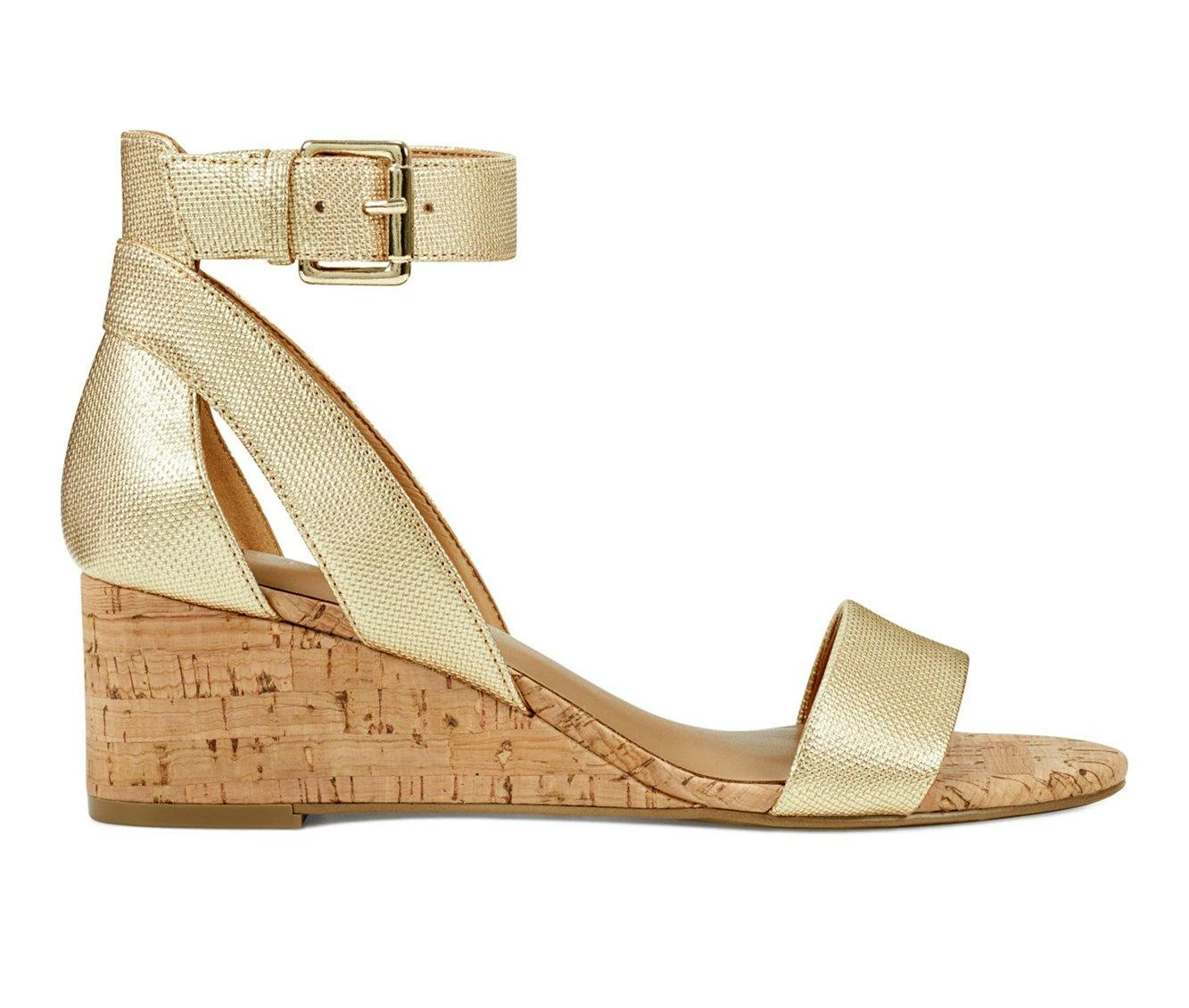 Cheapest β€οΈ Women's Aerosoles Willowbrook Wedges Gold Metallic π 3 Cheapest β€οΈ Women's Aerosoles Willowbrook Wedges Gold Metallic π - Image 2