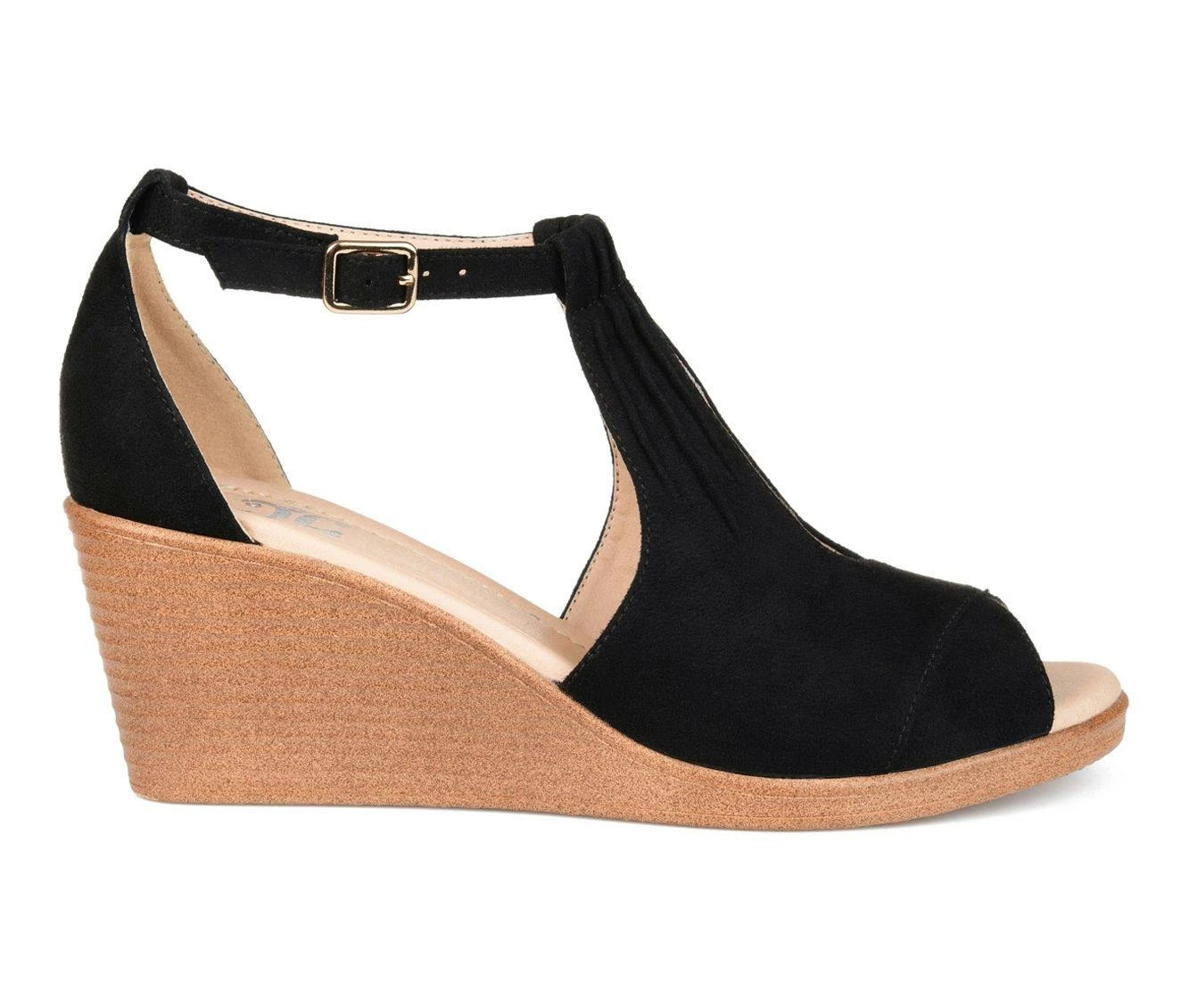 Cheapest 𧨠Women's Journee Collection Kedzie Wedges Black π