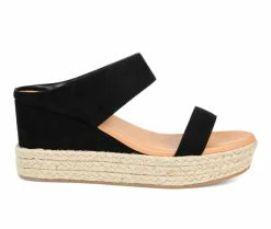 Best reviews of 🛒 Women's Journee Collection Alissa Espadrille Wedges Black 🎁
