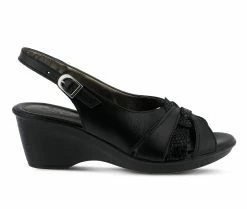 Cheap 🔔 Women's SPRING STEP Adorable 👗 Dress 🩴 Sandals Black 🎁