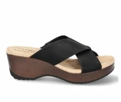 Top 10 🥰 Women's Easy Works By Easy Street Ragan Slip Resistant Wedge 🩴 Sandals Black 🔔