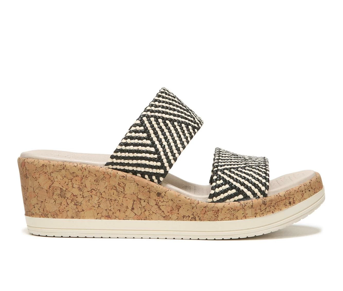 Outlet π Women's BZEES Resort Wedge π©΄ Sandals Black Raffia π€© - Image 2