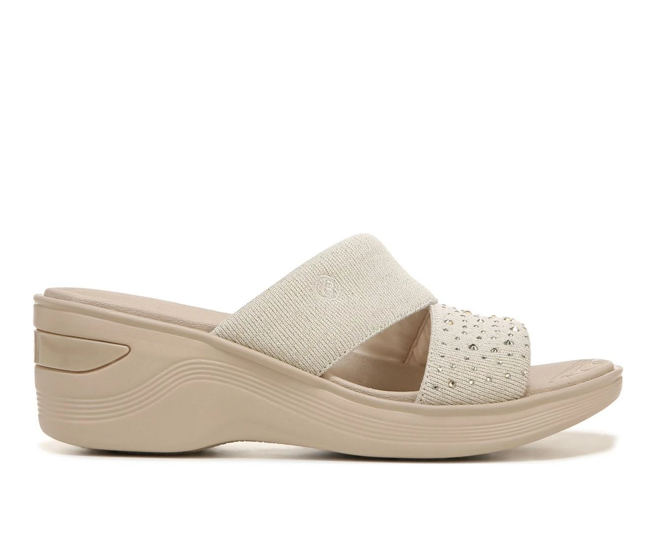 Budget π Women's BZEES Dynastybright Wedge π©΄ Sandals Beige Stone π₯ - Image 2