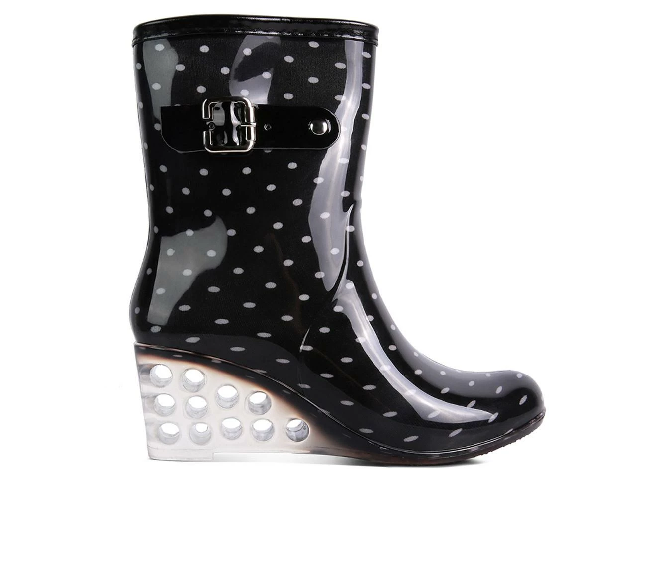 Best Pirce π Women's London Rag Drench Wedge Rain π₯Ύ Boots Black π€© - Image 2