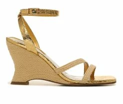 Buy ⭐ Women's Franco Sarto Franca 2 Wedge 👗 Dress 🩴 Sandals Natural 🧨