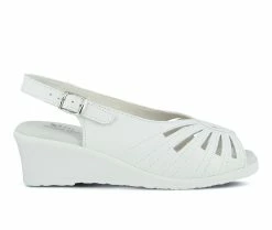 Promo 👍 Women's SPRING STEP Gail Wedges White 👍