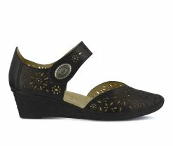 Brand new ⭐ Women's SPRING STEP Nougat Wedges Black 💯